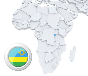 Rwanda On Africa Map