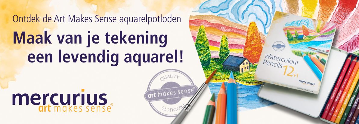 Banner KvdA watercolour pencils 1193x413